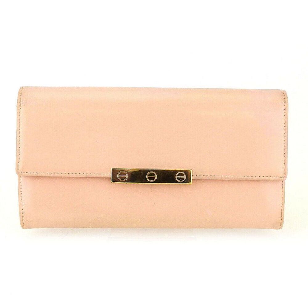 Authentic Cartier Purse Love collection pink leather Auth USED